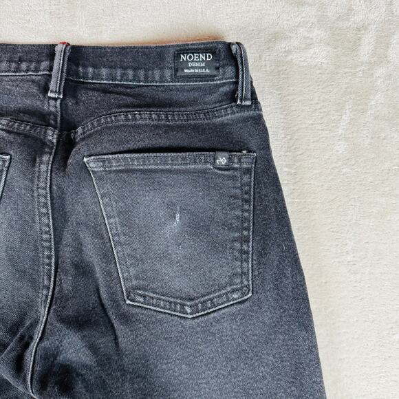 NoEnd Jeans Women's 31x28 Black Denim Skinny Straight Leg Mid Rise USA Comfort‎ - Picture 10 of 13